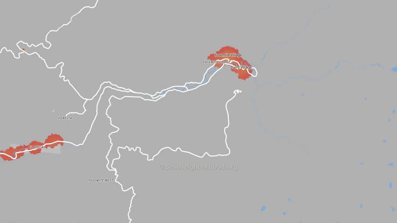 Transit Grade map of 95389, CA