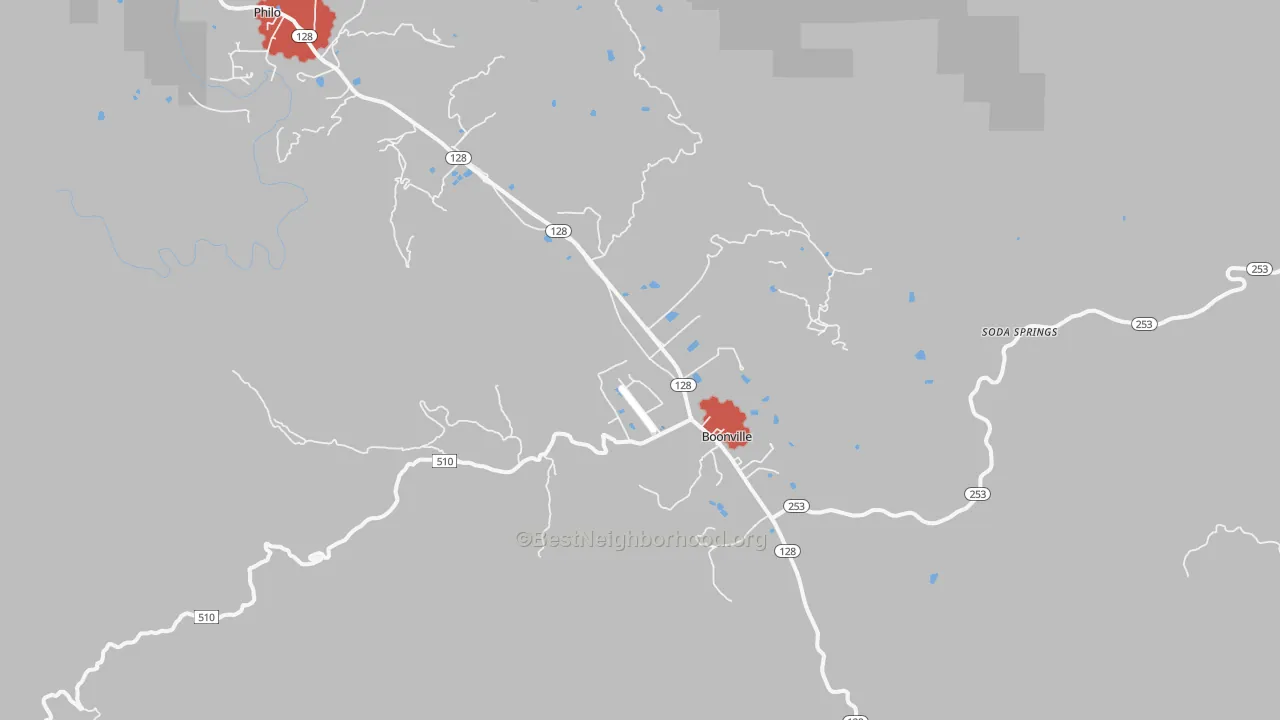 Transit Grade map of 95415, CA