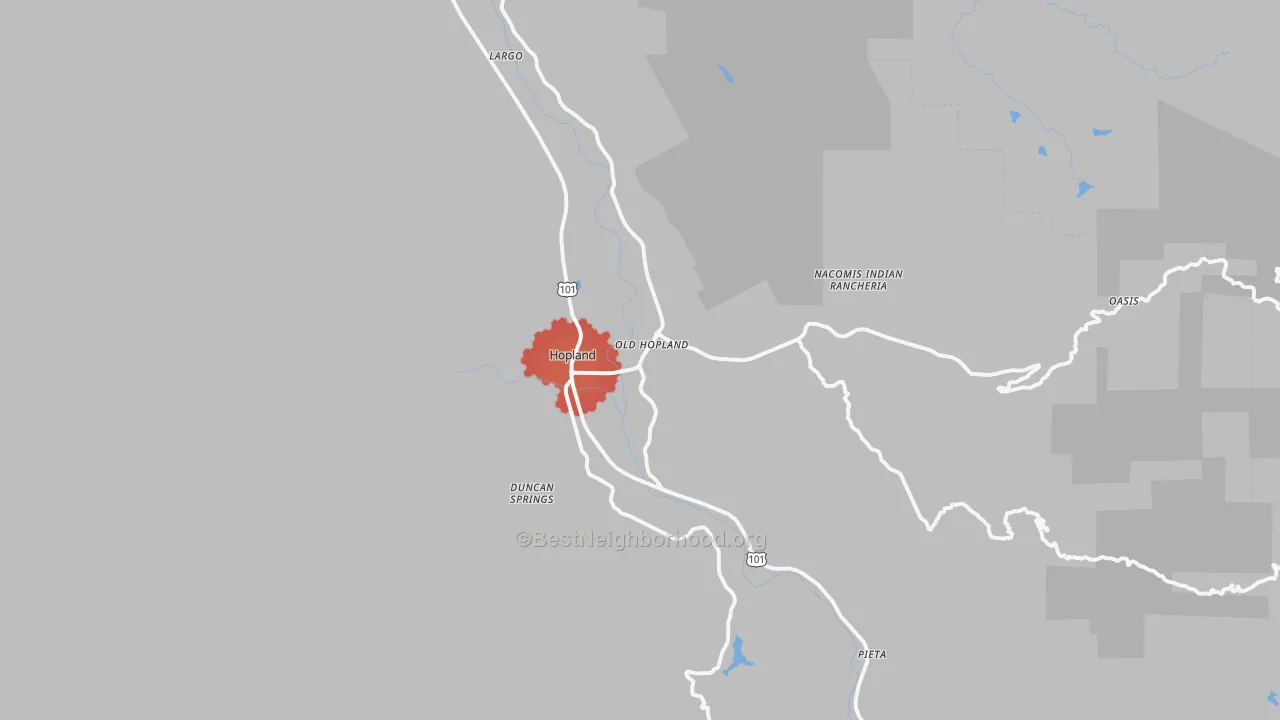 Transit Grade map of 95449, CA