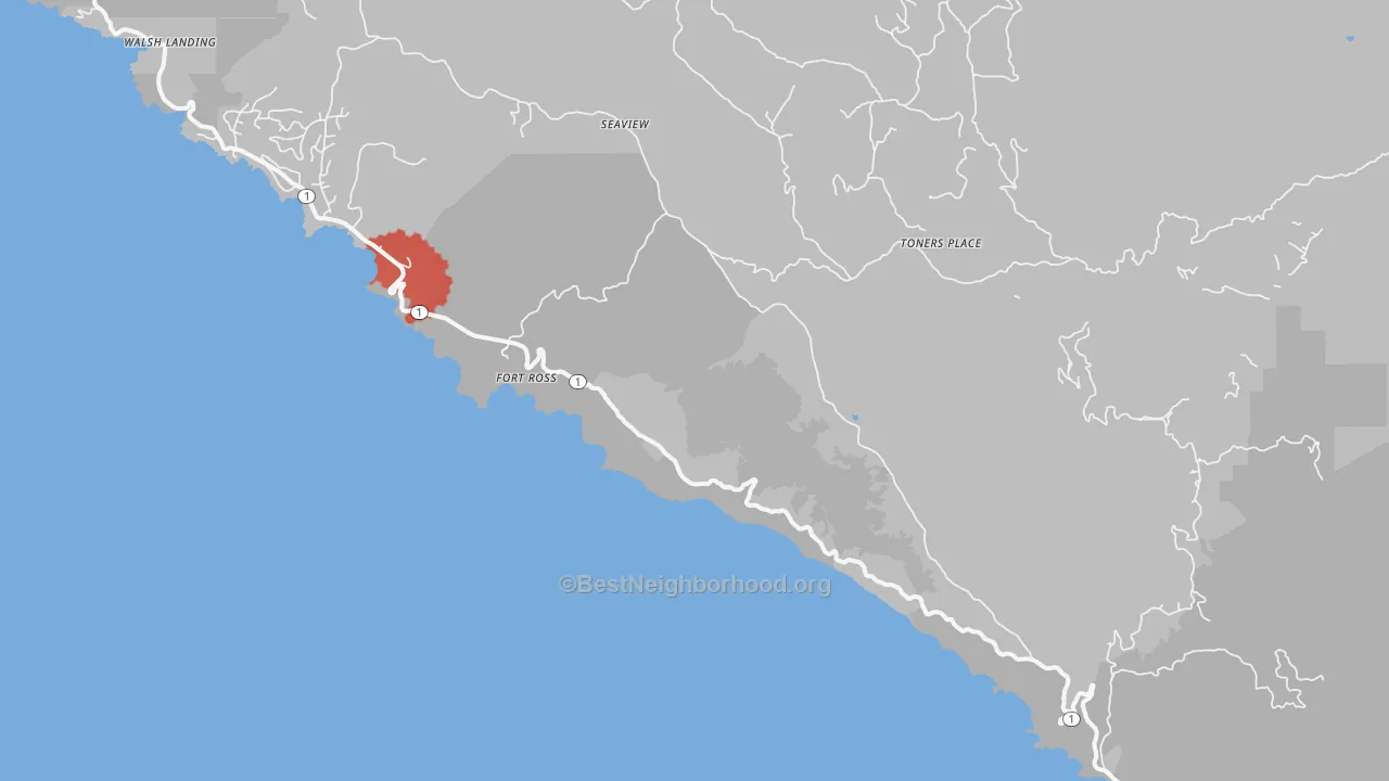 Transit Grade map of 95450, CA
