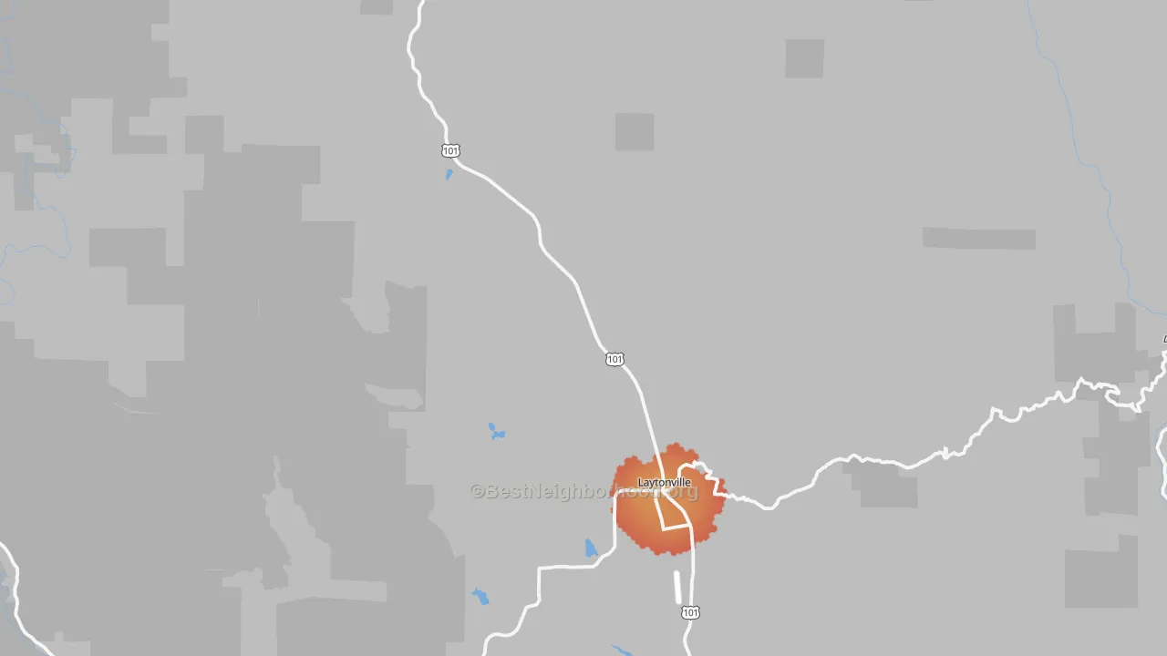 Transit Grade map of 95454, CA