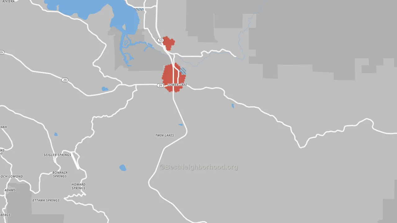 Transit Grade map of 95457, CA