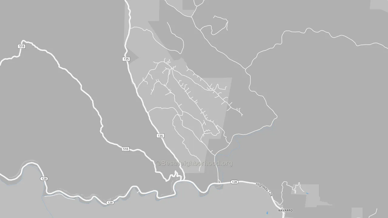 Transit Grade map of 95463, CA