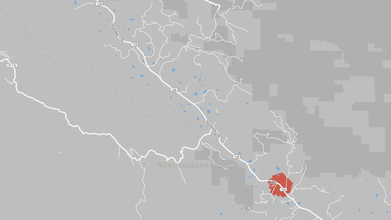 Transit Grade map of 95466, CA