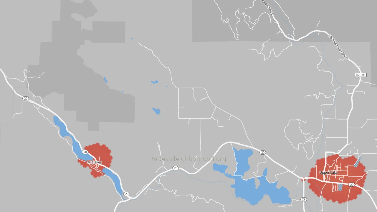Transit Grade map of 95493, CA