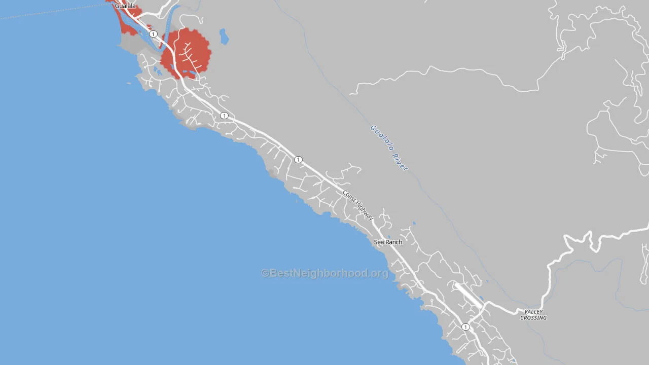 Transit Grade map of 95497, CA