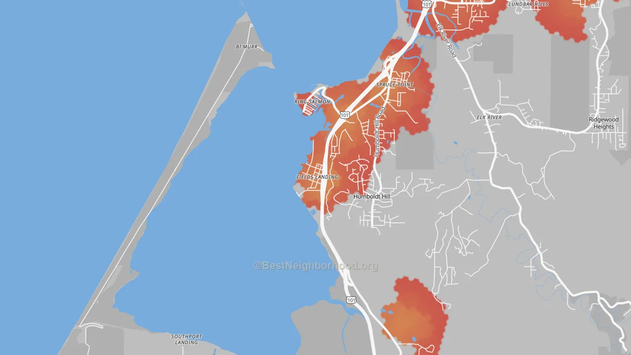Transit Grade map of 95537, CA