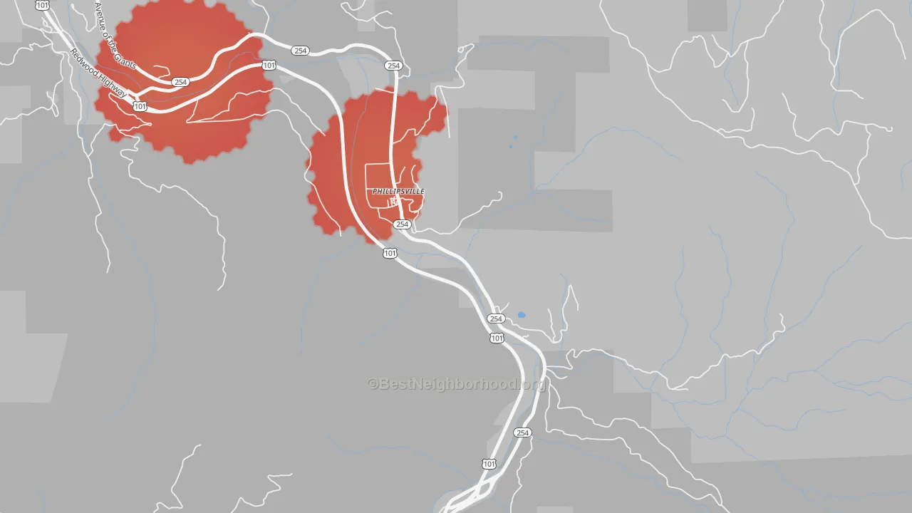 Transit Grade map of 95559, CA