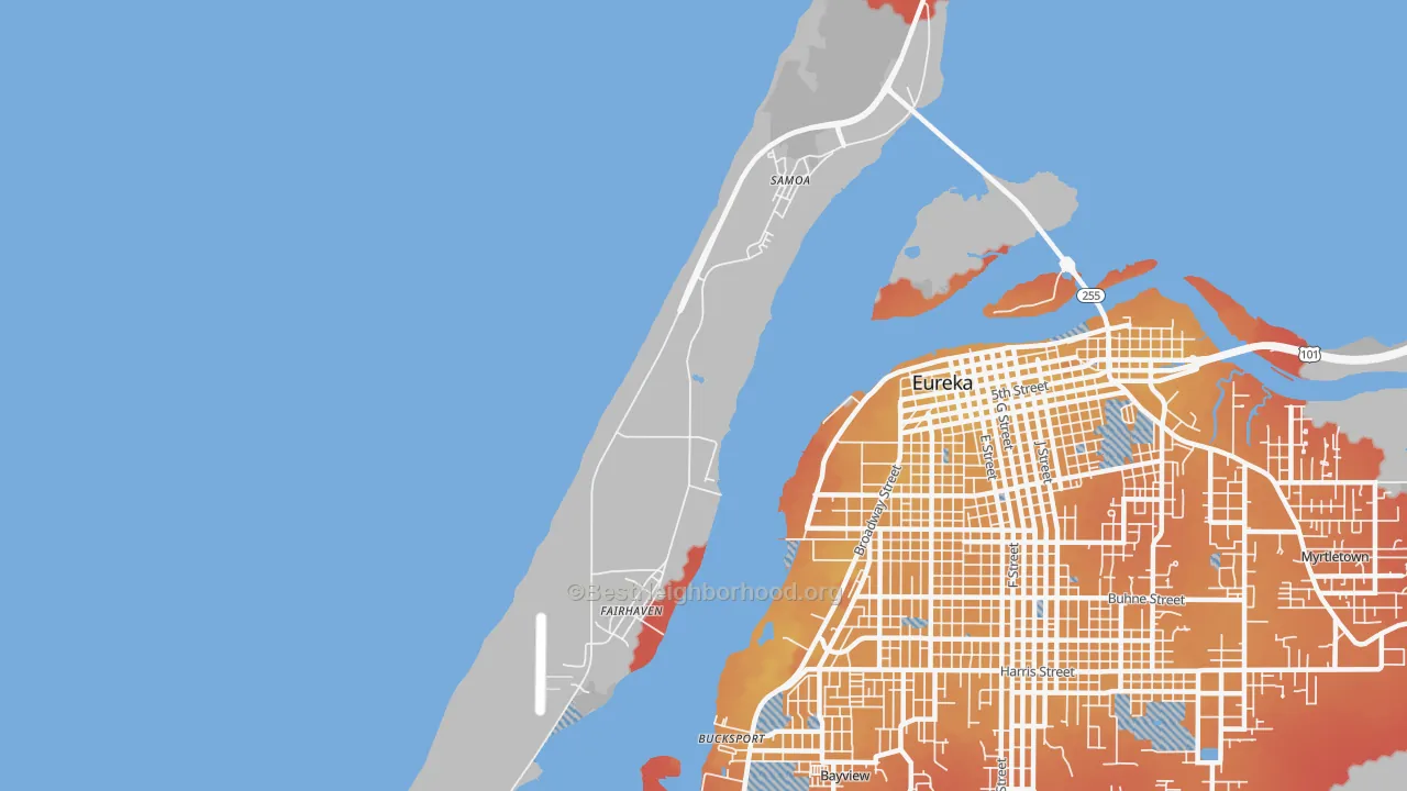 Transit Grade map of 95564, CA