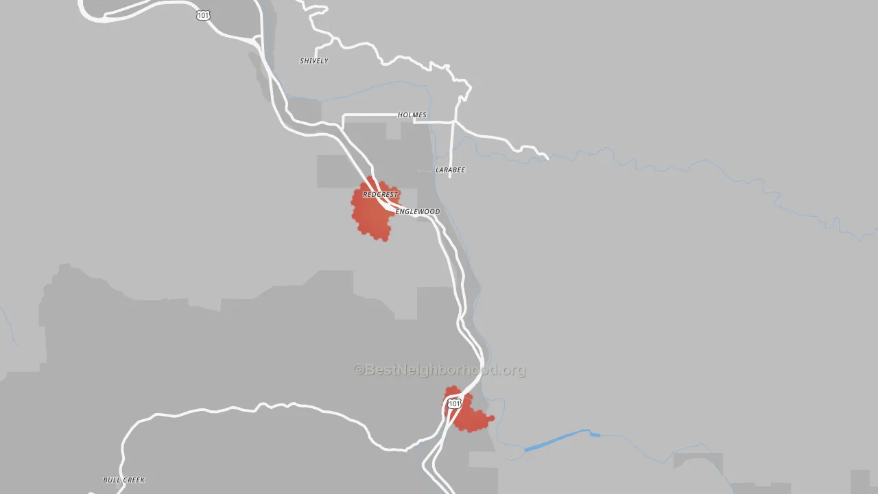 Transit Grade map of 95569, CA