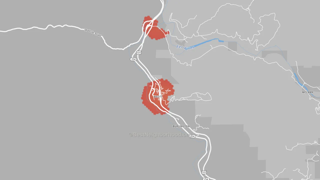 Transit Grade map of 95571, CA
