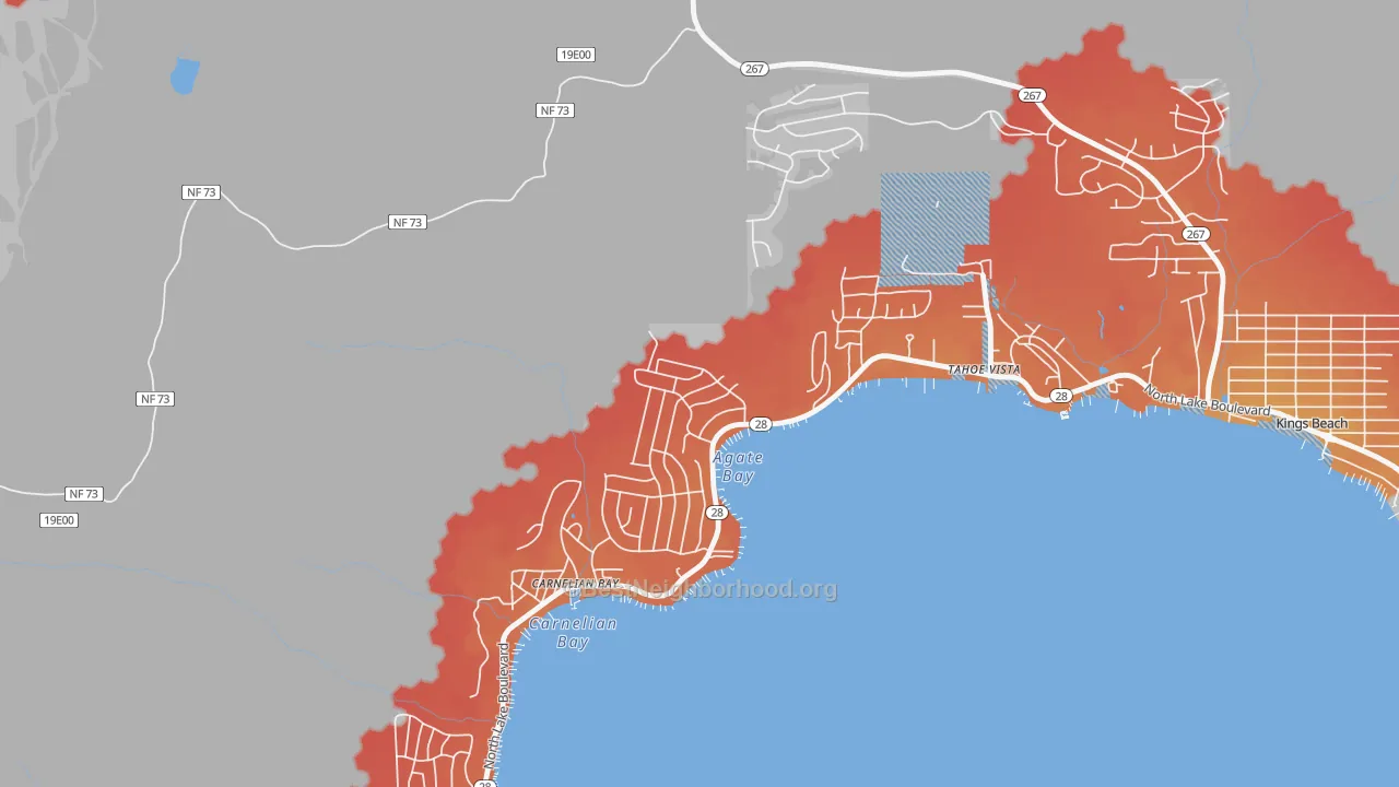Transit Grade map of 95604, CA