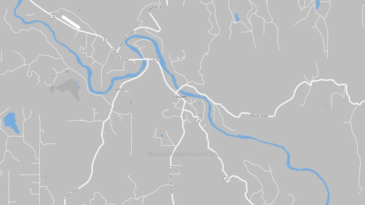 Transit Grade map of 95613, CA