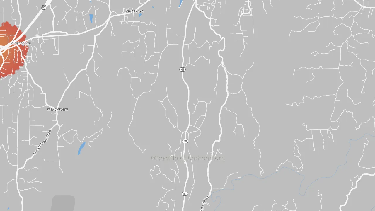 Transit Grade map of 95623, CA