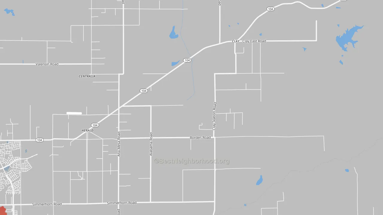Transit Grade map of 95638, CA