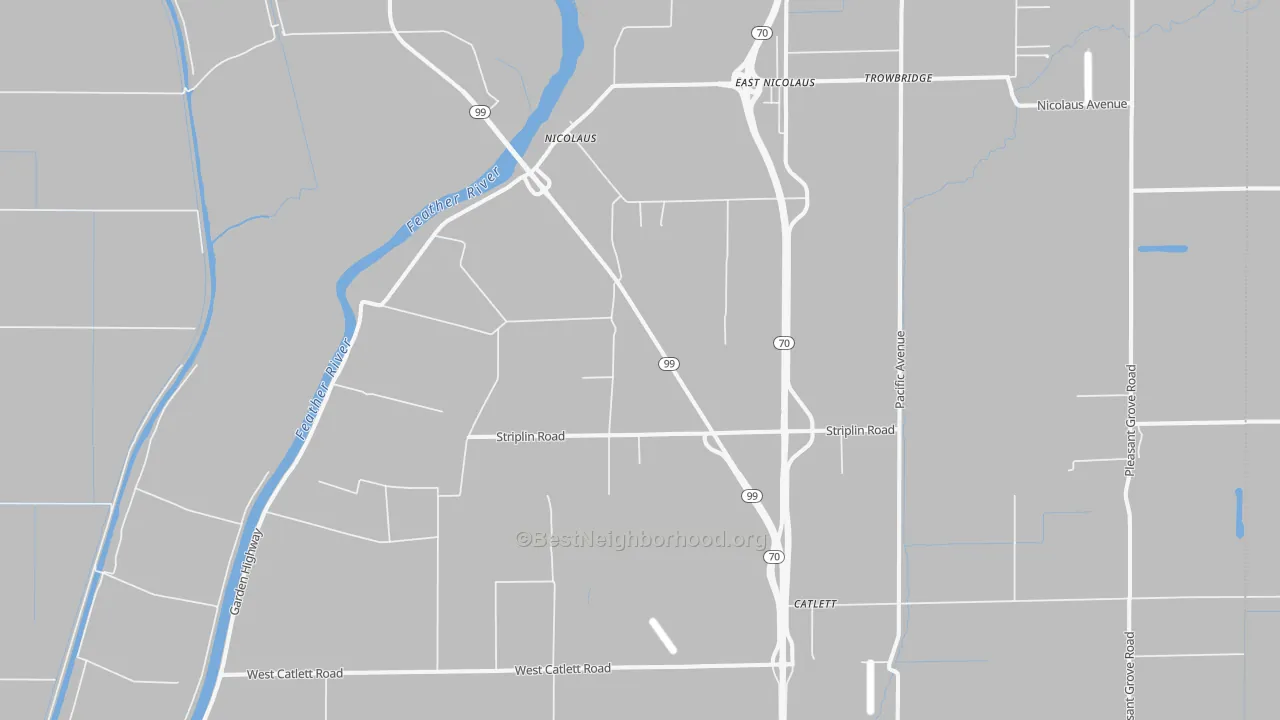 Transit Grade map of 95659, CA