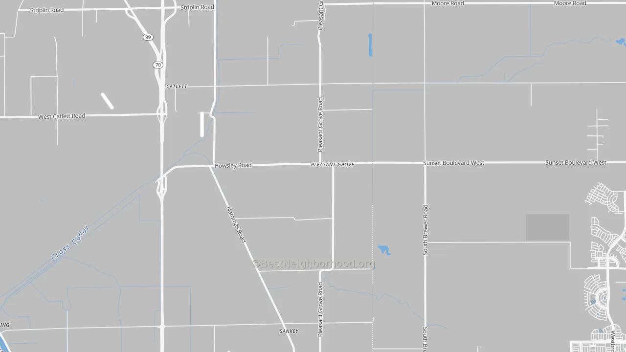 Transit Grade map of 95668, CA