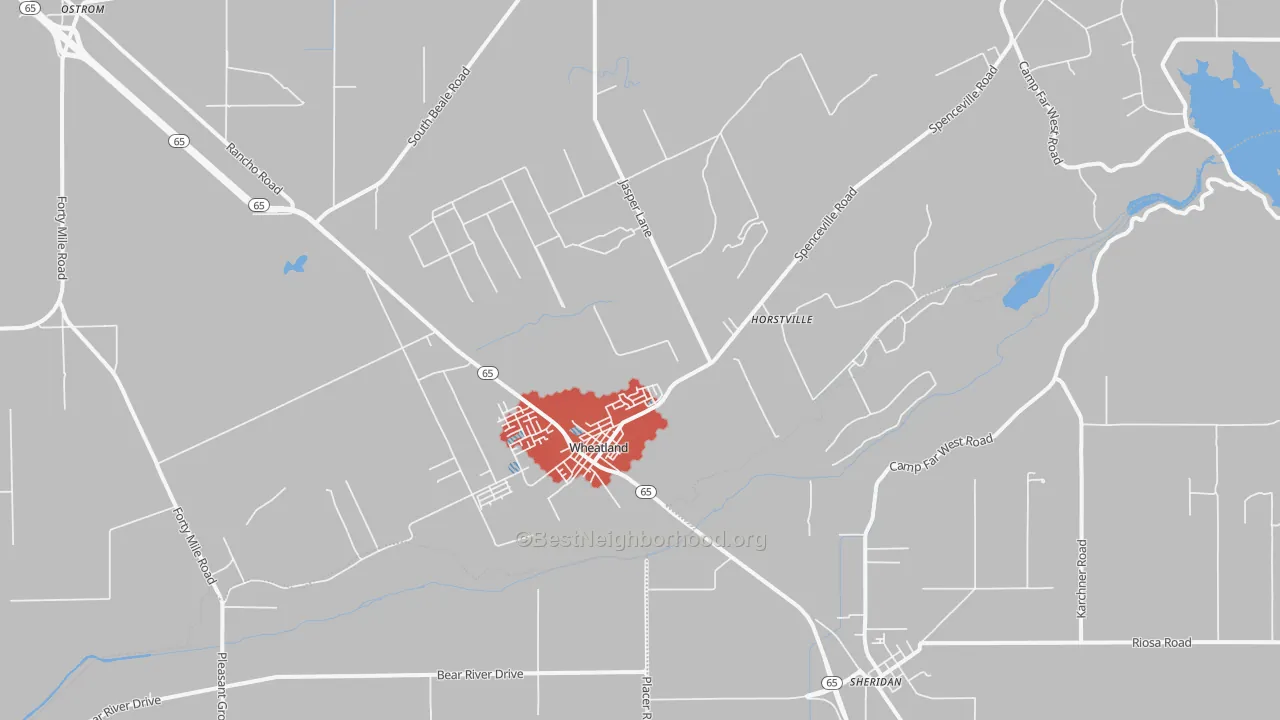 Transit Grade map of 95692, CA