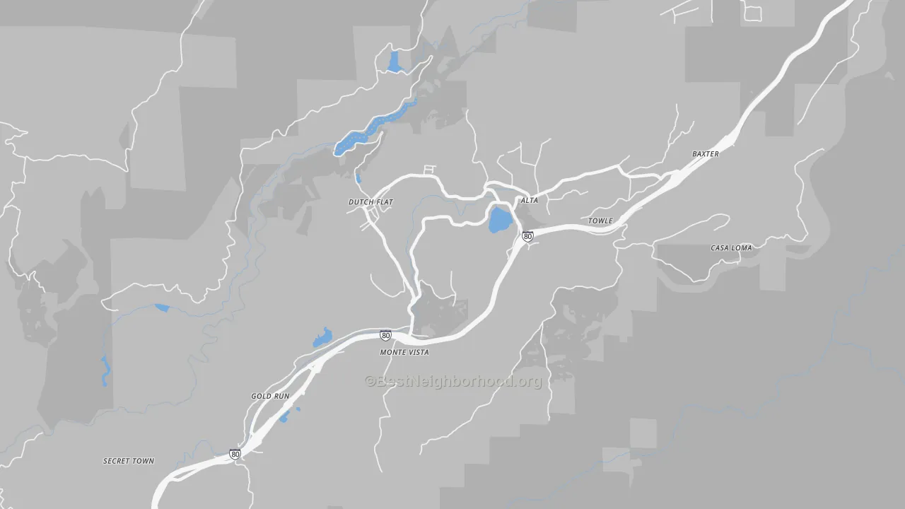Transit Grade map of 95714, CA