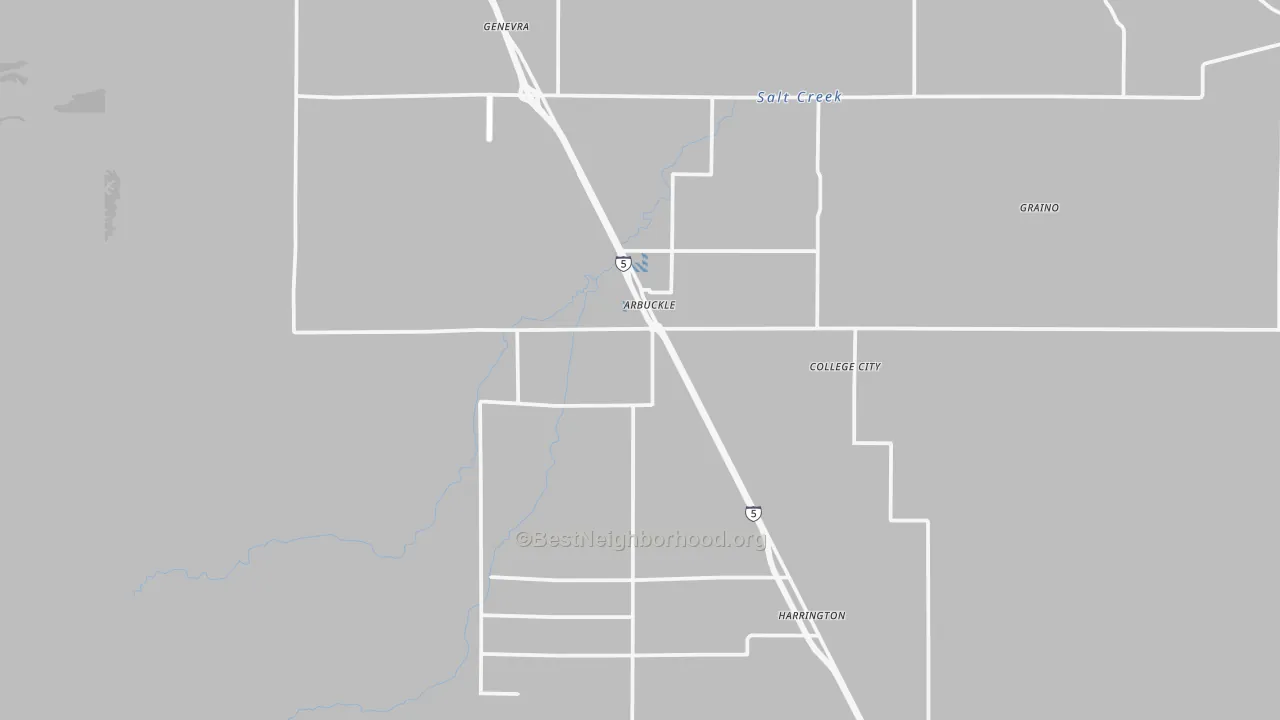 Transit Grade map of 95912, CA