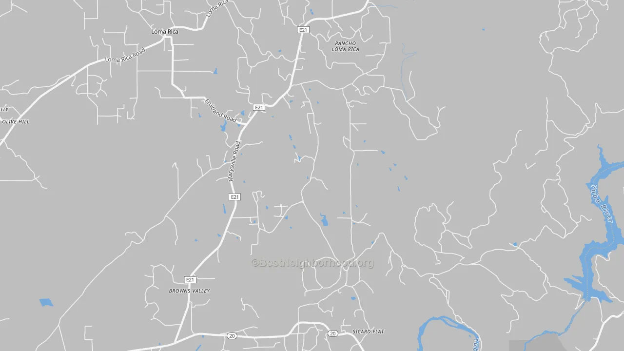 Transit Grade map of 95918, CA