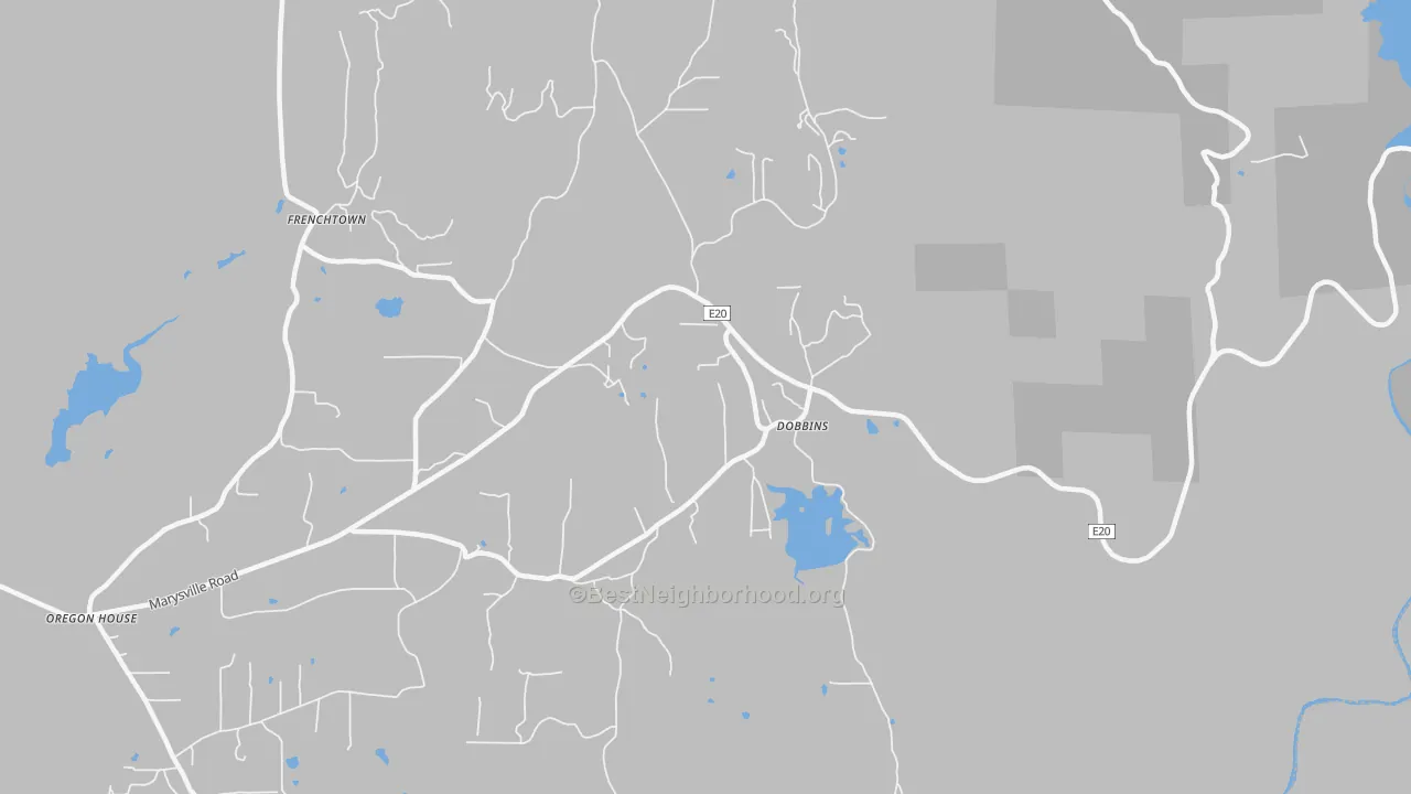 Transit Grade map of 95935, CA