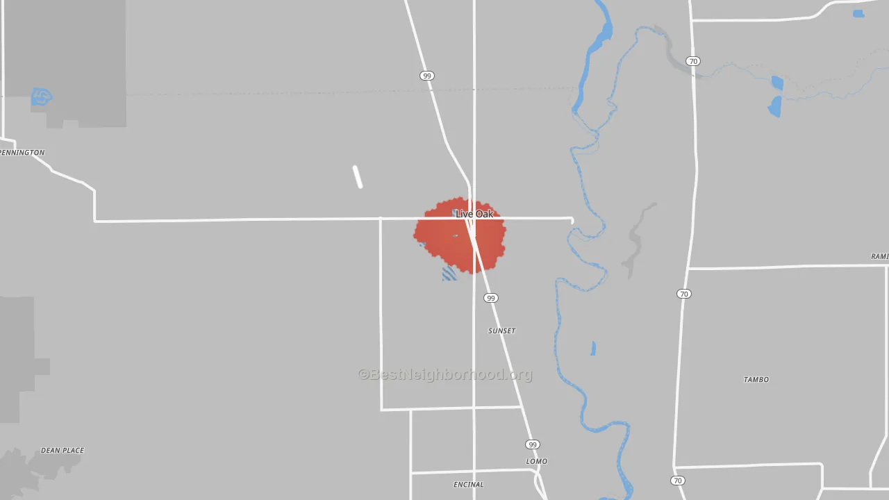 Transit Grade map of 95953, CA