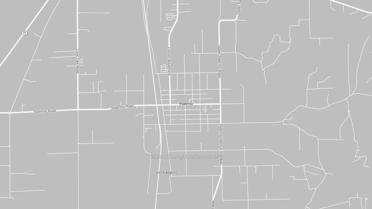 Transit Grade map of 95968, CA