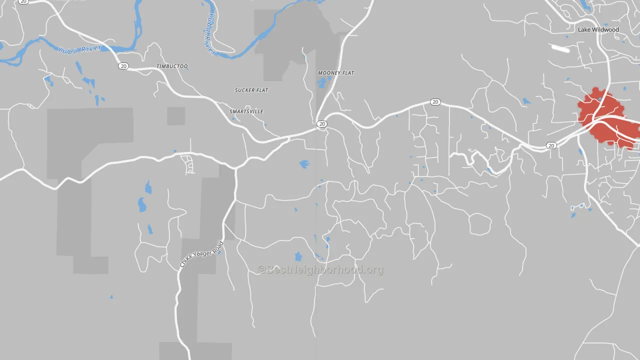 Transit Grade map of 95977, CA