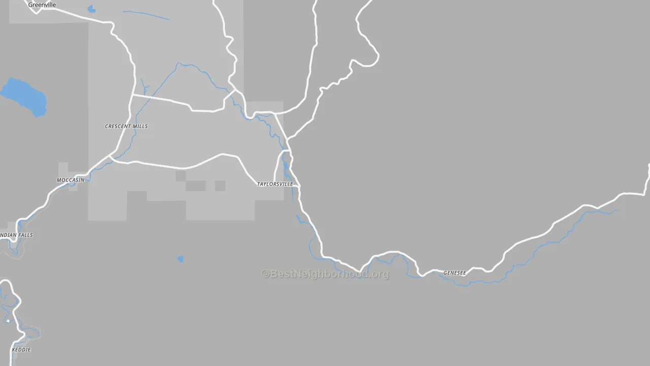 Transit Grade map of 95983, CA