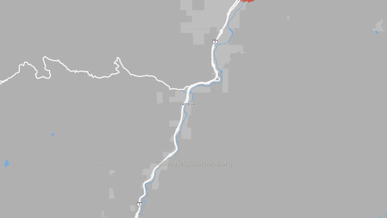 Transit Grade map of 96017, CA