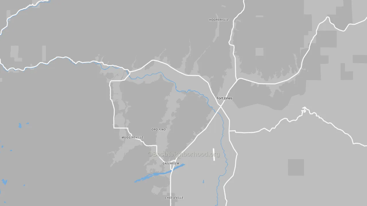 Transit Grade map of 96032, CA