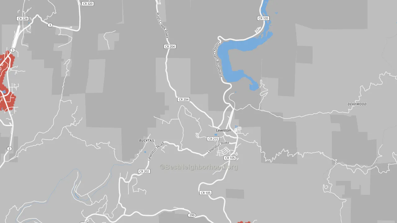 Transit Grade map of 96052, CA
