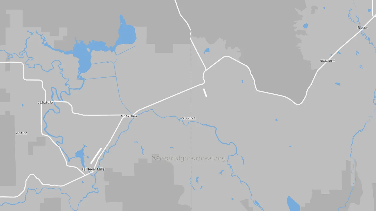 Transit Grade map of 96056, CA