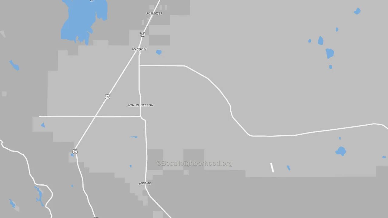 Transit Grade map of 96058, CA