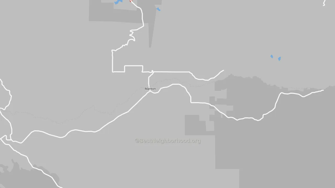 Transit Grade map of 96059, CA