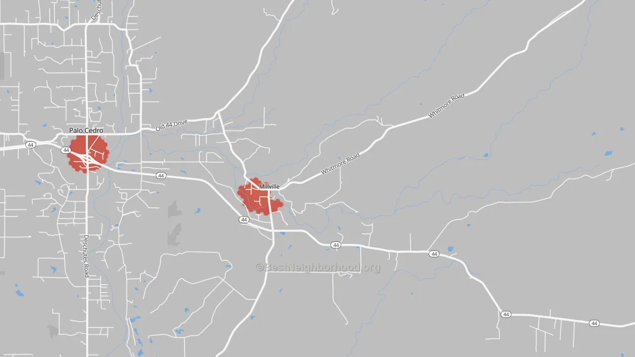 Transit Grade map of 96062, CA