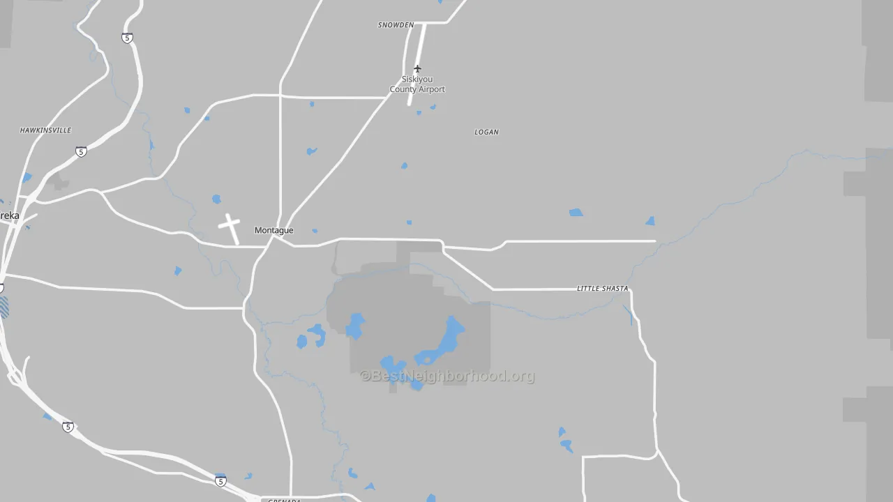 Transit Grade map of 96064, CA