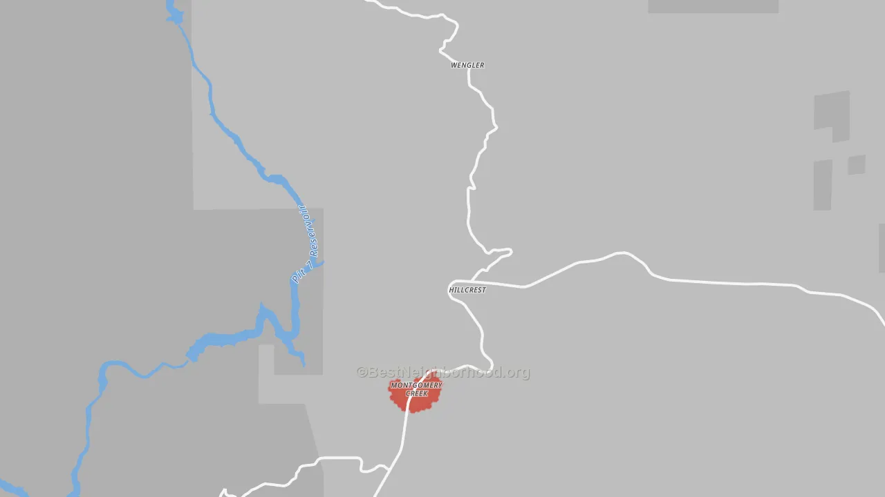 Transit Grade map of 96065, CA