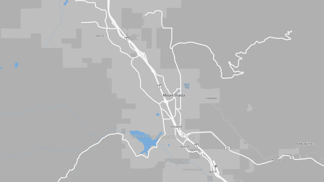 Transit Grade map of 96067, CA