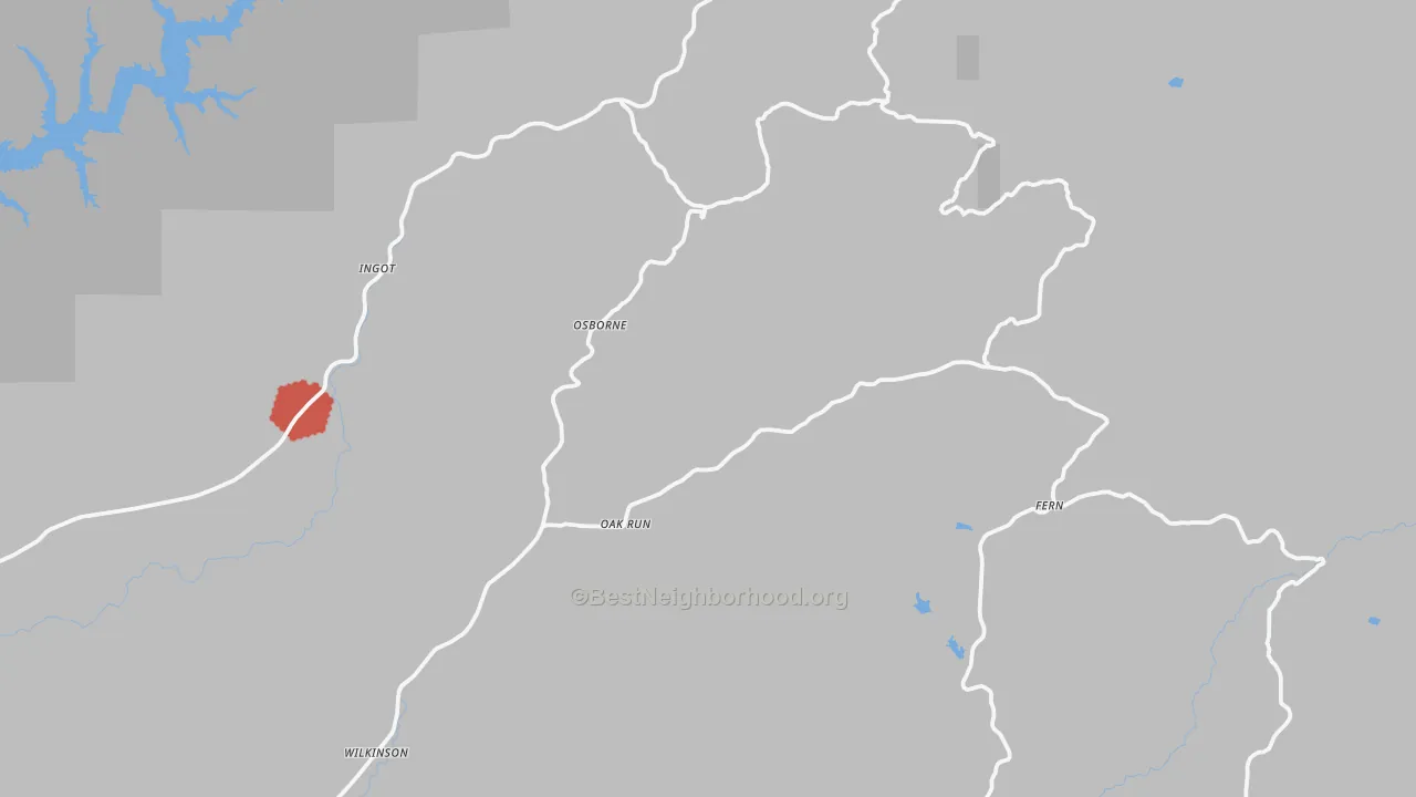 Transit Grade map of 96069, CA