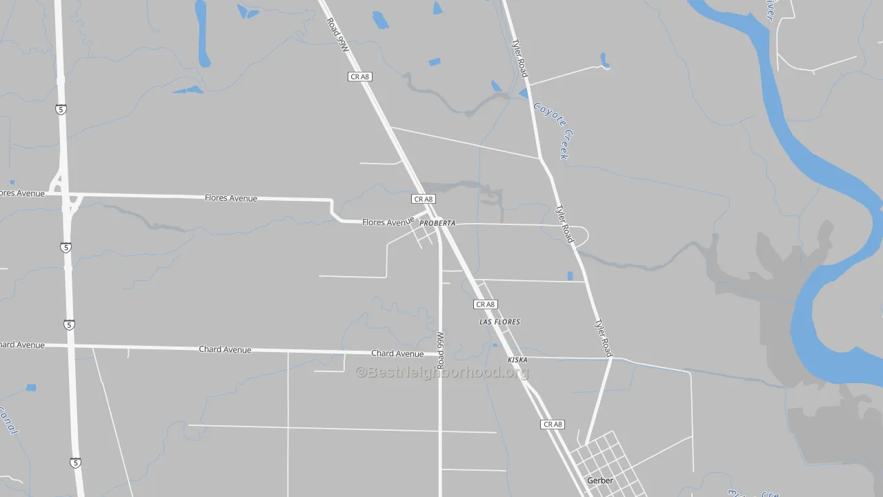Transit Grade map of 96078, CA