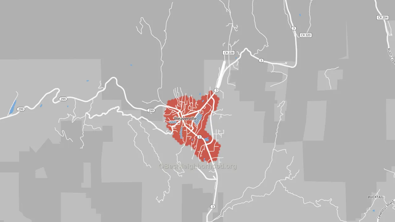 Transit Grade map of 96093, CA