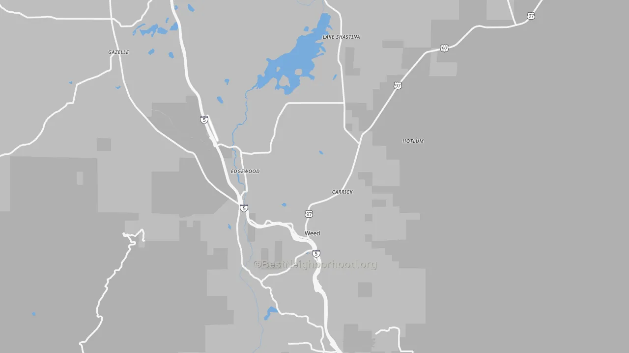 Transit Grade map of 96094, CA