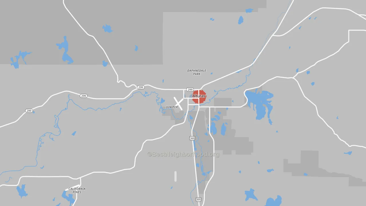 Transit Grade map of 96101, CA