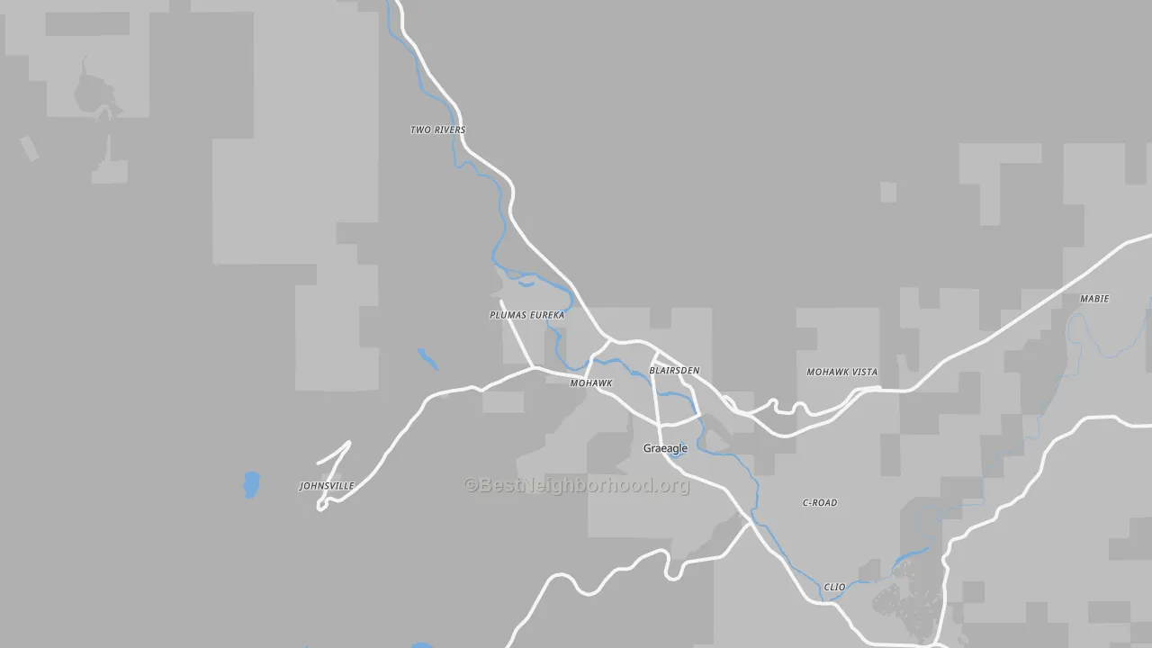 Transit Grade map of 96103, CA