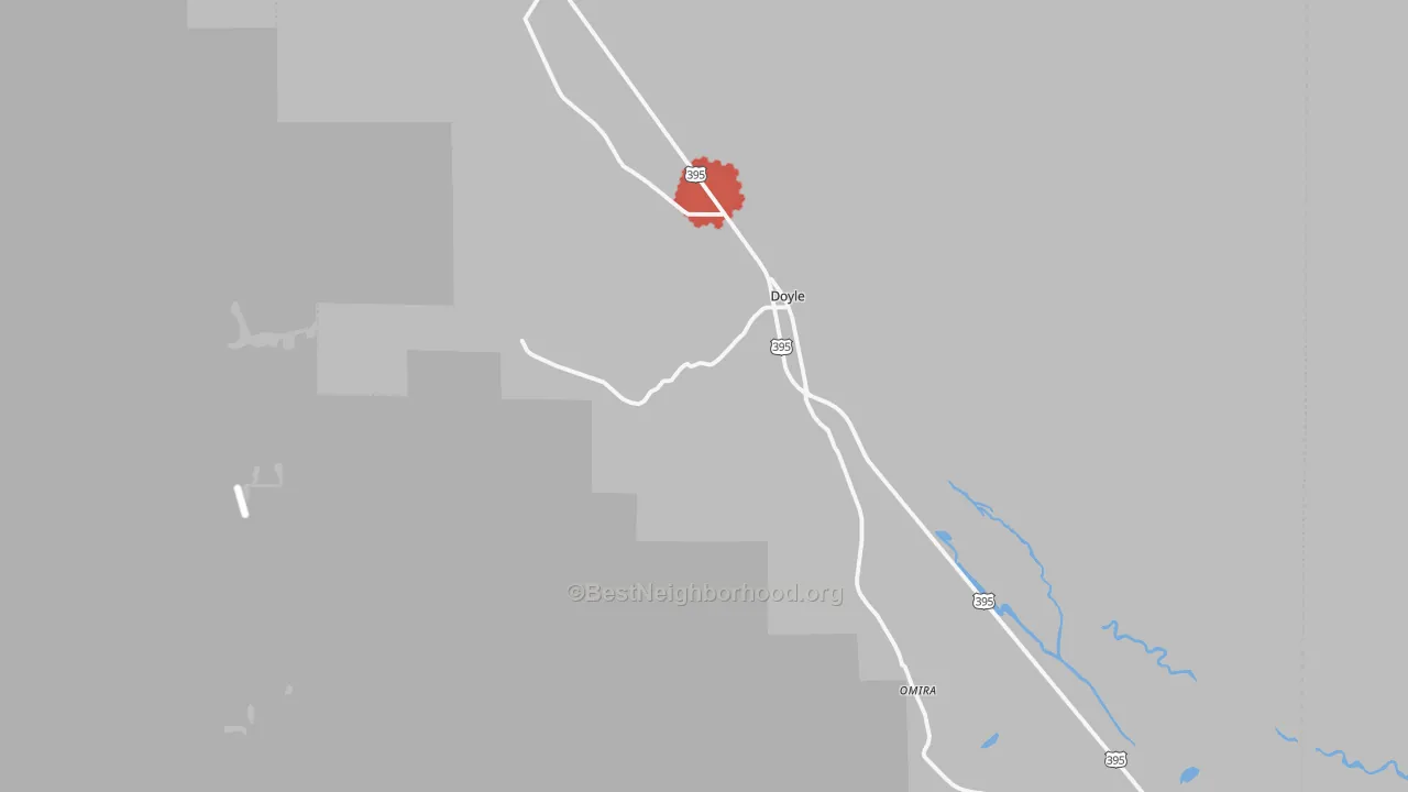 Transit Grade map of 96109, CA