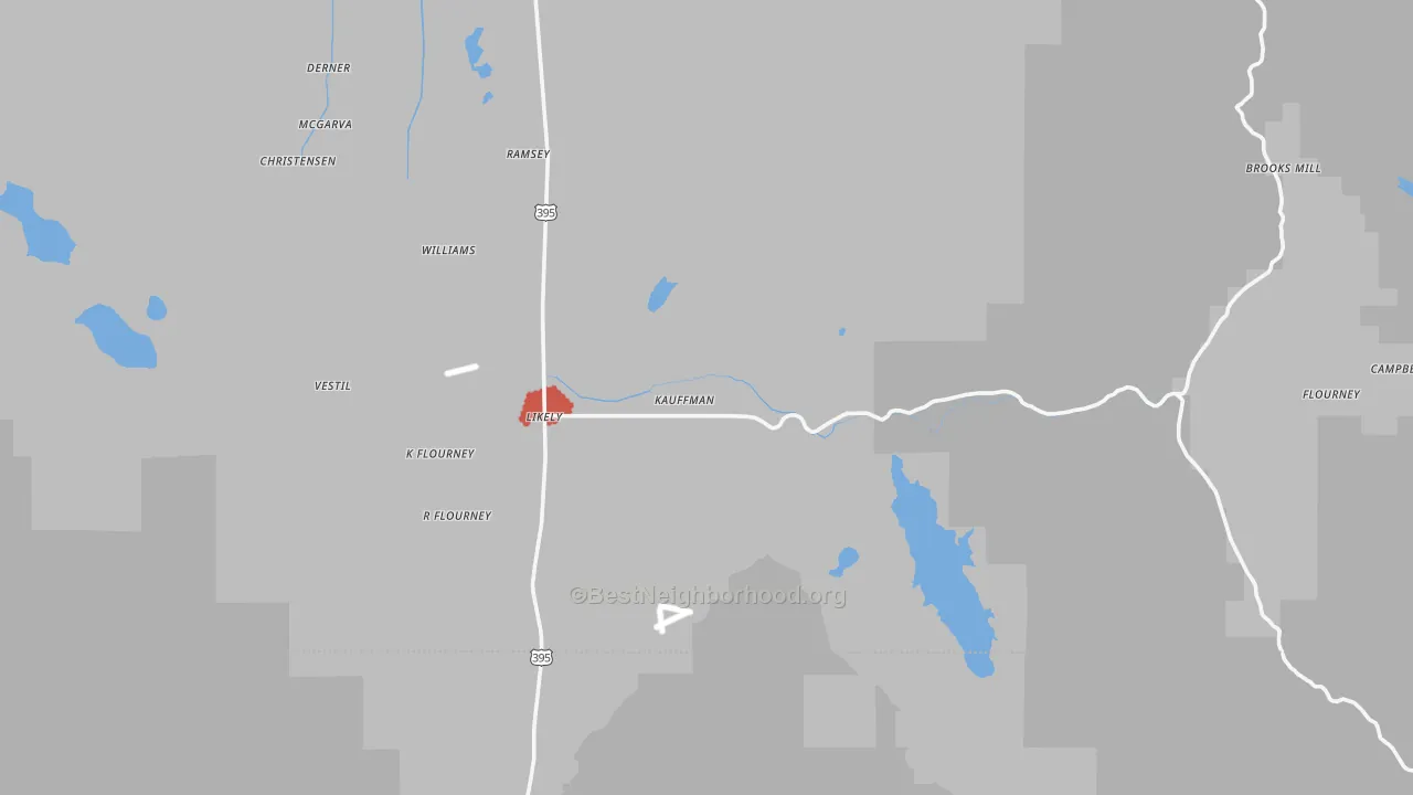 Transit Grade map of 96116, CA