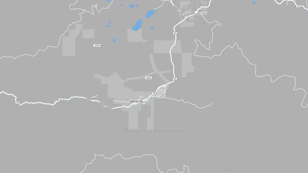 Transit Grade map of 96125, CA