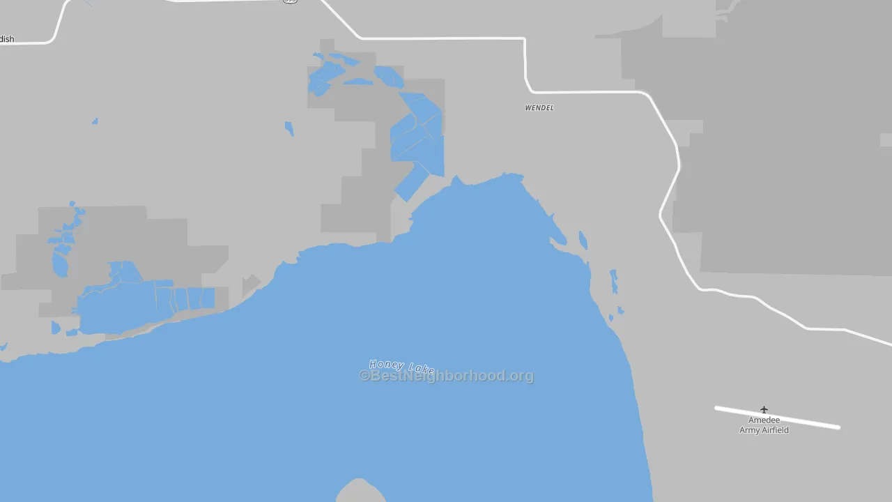Transit Grade map of 96136, CA
